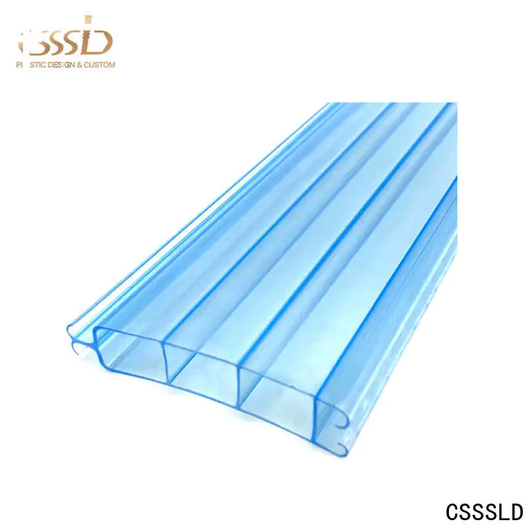 good quality Plastic extrusion profile customized for light cover