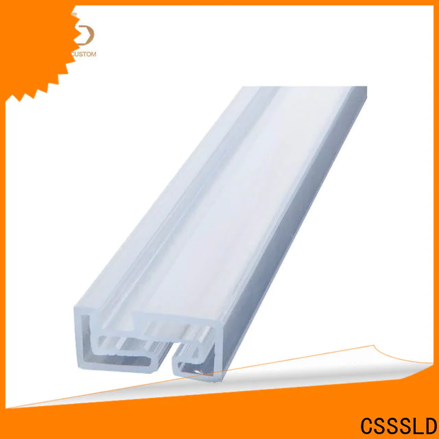 CSSSLD durable extruded plastic profiles bulk production for advertise display