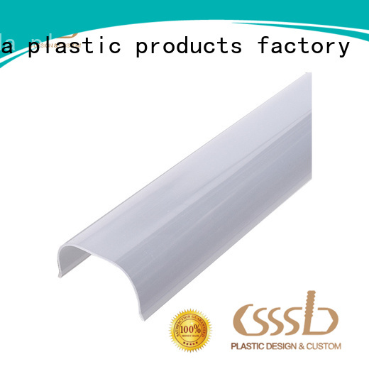 good quality Plastic extrusion profile bulk production for light cover