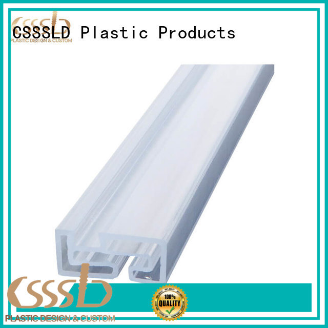 CSSSLD good quality Plastic extrusion profile bulk production for advertise display