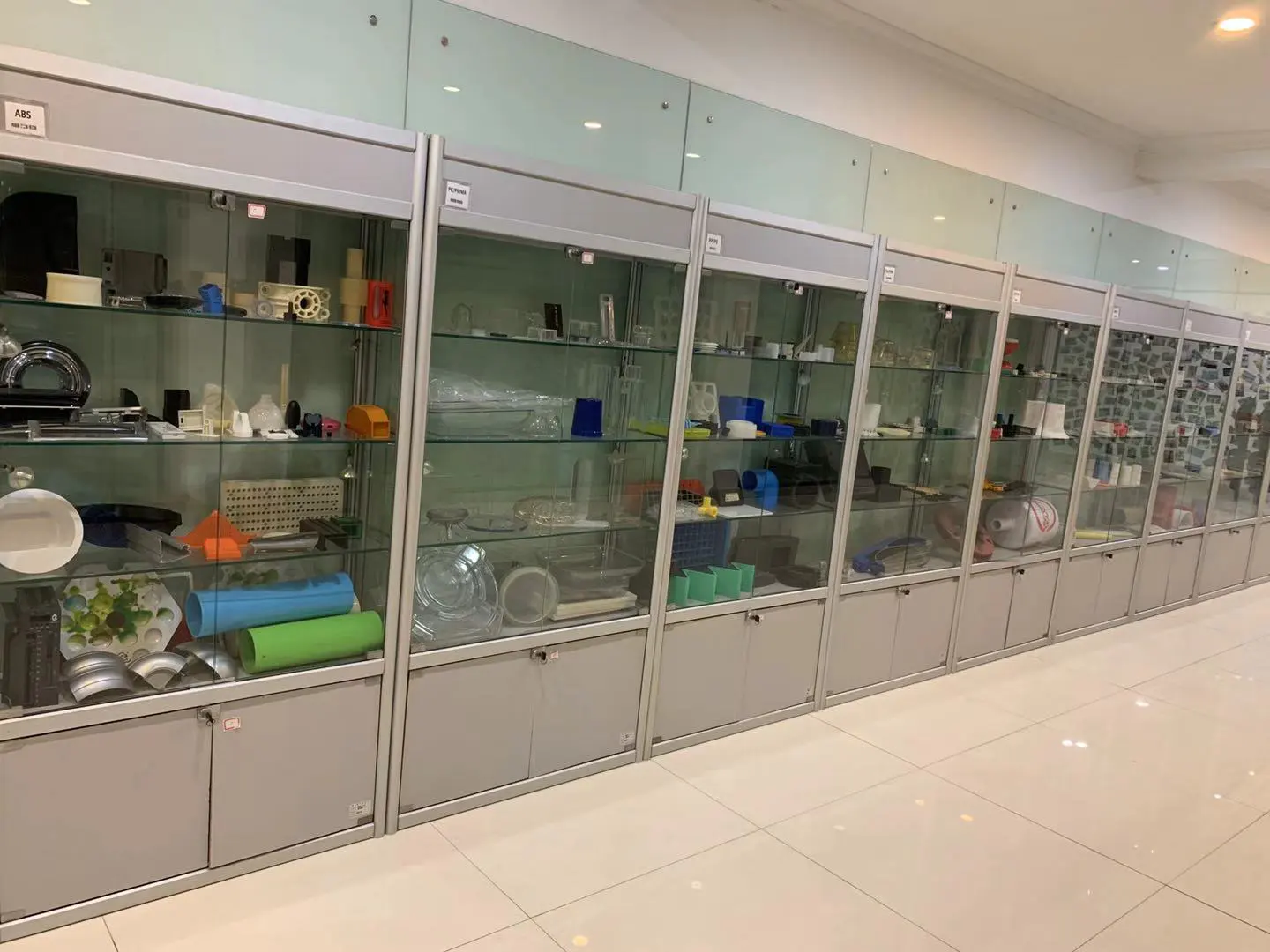 Sample room show our custom plastic manufacture ability